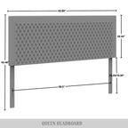 Transitional Velvet Upholstered Headboard