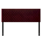 Transitional Velvet Upholstered Headboard