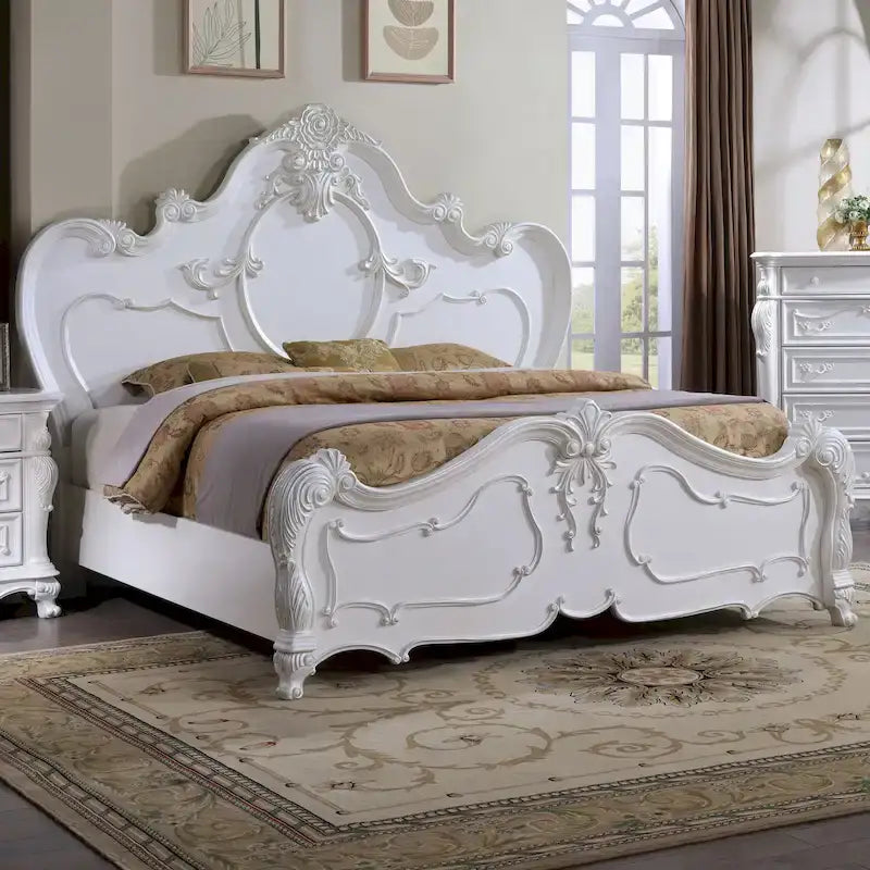 Eugene Traditional Solid Wood Panel Bed